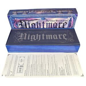 Vintage Nightmare The Video Board Game VHS 1991 Original Chieftain 100% COMPLETE